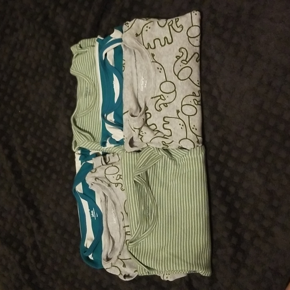 Bundle of Longsleeve Carter's 24 M Bodysuits